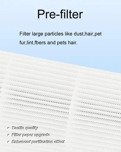 Miniatura 4 de Paquete de 2 filtros AP-T45 AP-40FT de repuesto, filtro HEPA verdadero compatible con Homedics Total Clean 5 en 1 purificador de aire AP-T40FL