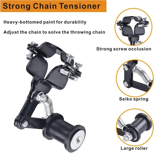 Miniatura 2 de Tensor de Cadena Universal para Bicicleta Motorizada Tensor de Cadena Pesada Ajustador Tensor de Cadena de Piñón de Resorte para Bicicleta