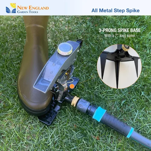 Miniatura 5 de Rociador pulsante de impacto resistente 300004, potente alcance de chorro de 80 pies de diámetro, control de rango de 360° para cubrir hasta 5,000