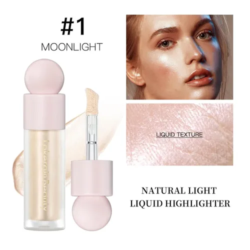 Miniatura 2 de MEICOLY Resaltador líquido, luminizador líquido de larga duración, iluminador facial suave impermeable, brillo natural sedoso, iluminadores