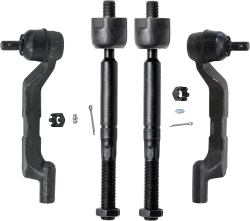 Miniatura 10 de Detroit Axle - 4 barras de acoplamiento delanteras para Kia Forte Koup 14-17, 14-18 Forte Forte5, 4 extremos de barra de acoplamiento exteriores e