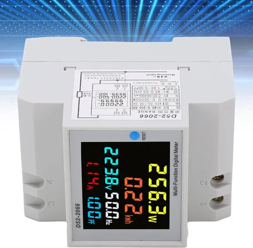 Miniatura 2 de Medidor de vatios-hora, medidor eléctrico LCD, medidor de electricidad monofásico, medidor de energía para el hogar, medidor de energía monofásico