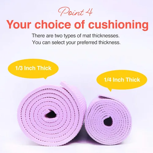 Miniatura 5 de Esterilla de yoga Primasole con correa de transporte para yoga, pilates, fitness y ejercicios en el suelo en casa y gimnasio, antideslizante, 9