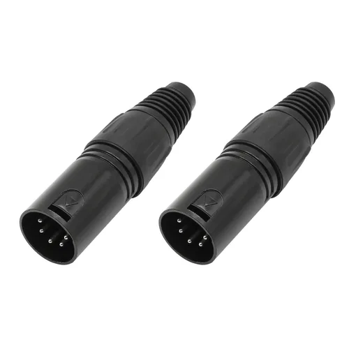 Miniatura 7 de Conector de cable XLR de 4 pines XLR de 4 pines, conector hembra de conector de micrófono, conector de cable de micrófono, conector de audio, negro