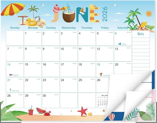 Miniatura 9 de GuassLee Calendario de escritorio 2026 – Calendario de escritorio colorido de septiembre de 2025 a marzo de 2027, 17 x 11.5 pulgadas, calendario