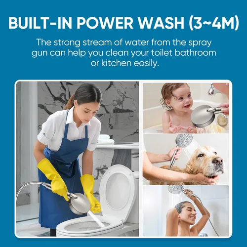 Miniatura 7 de Cobbe Cabezal de ducha con filtro de mano, cabezal de ducha de alta presión de 7 modos con filtros para agua dura, elimina el cloro, reduce la 3.
