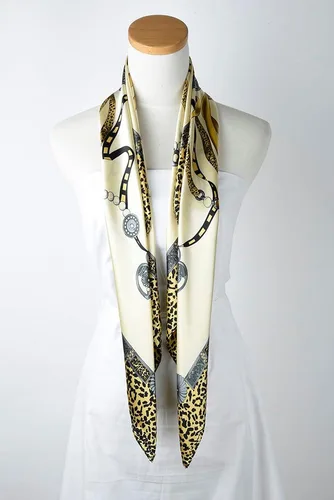 Miniatura 6 de corciova - Bufanda cuadrada grande para mujer, diadema sedosa para cabello rizado, lazo para dormir por la noche, bandana a la moda, 35 x 35 pulgadas