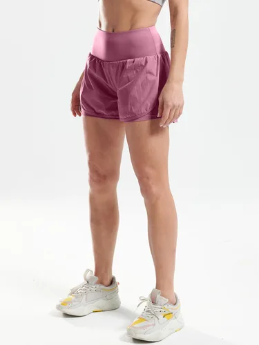 Miniatura 4 de Cadmus - Pantalones cortos de entrenamiento para mujer 2 en 1, para gimnasio, atlético. Pantalones cortos de entrenamiento con bolsillos