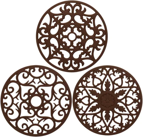 Miniatura 17 de ME.FAN - Salvamanteles de silicona multiusos para tallar – Juego de 3 alfombrillas resistentes al calor – Premium aislado flexible y duradero 3