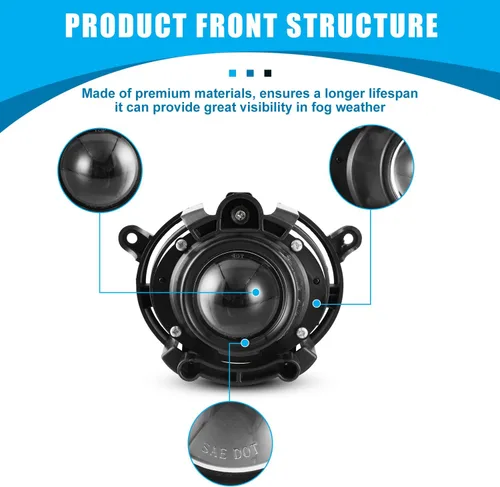 Miniatura 4 de CPW Luces antiniebla compatibles con Cadillac CTS 2008-2014 Premium 2008-2012 Chevy Malibu 2007-2009 Saturn Aura 2013-2016 Buick Encore Proyector