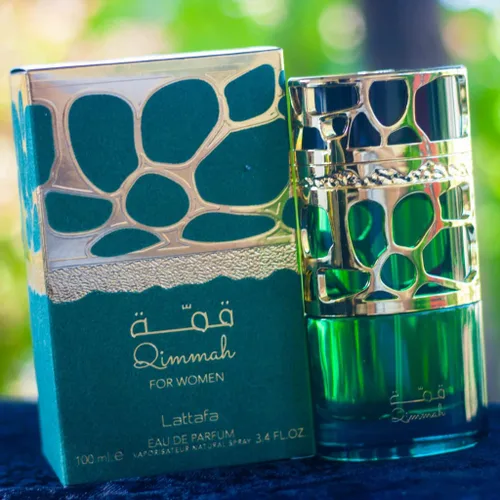 Miniatura 4 de Lattafa Perfumes Qimmah para Mujer EDP (Eau De Parfum) - 100ML (3.4 oz) Notas: Cedro, Oudh, Mirra, Ámbar, Lavanda I
