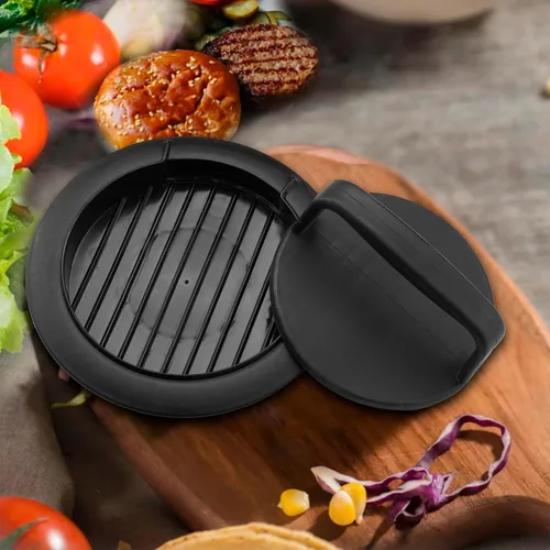 Miniatura 7 de Prensa para Hamburguesas, Prensa de Hamburguesa Redonda Antiadherente, Accesorios para Hamburguesas Rellenas, Prensa para Hamburguesas Aplastadas