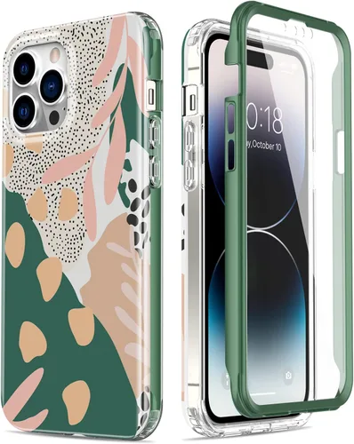Miniatura 42 de Esdot Funda para iPhone 14 con Protector de Pantalla Integrado, Funda Resistente de Grado Militar con Diseños de Moda para Mujeres y Niñas, Funda