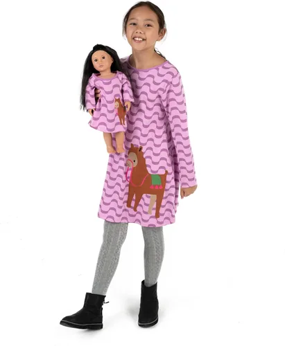 Miniatura 73 de Leveret - Conjunto de vestidos a juego para niña y para muñeca, 100% algodón, gran variedad de estilos, (tallas de 2 a 14 años)