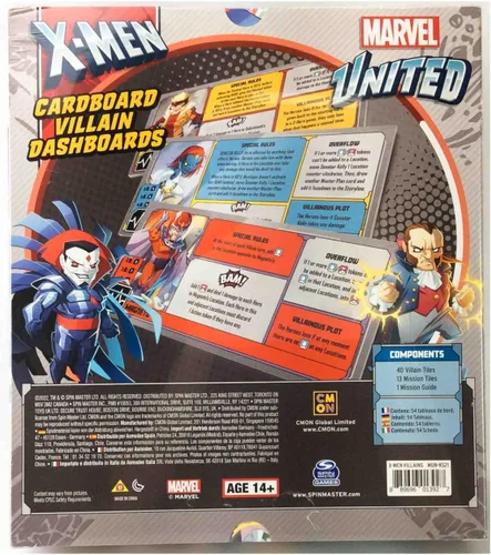 Miniatura 2 de Marvel United: X-Men Cartón Villain Dashboards (exclusivo de KICKSTARTER)