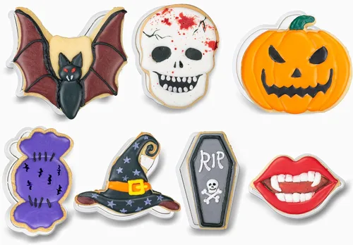 Miniatura 9 de Cortadores de galletas de otoño de Acción de Gracias, formas de bellotas y hojas con sellos de émbolo, accesorios de horneado de ácido poliláctico