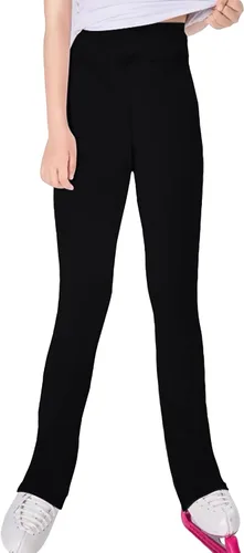 Miniatura 2 de Pantalones de patinaje artístico para niñas, forro polar elástico duradero, para práctica, patinaje sobre hielo, leggings para niños, adolescentes