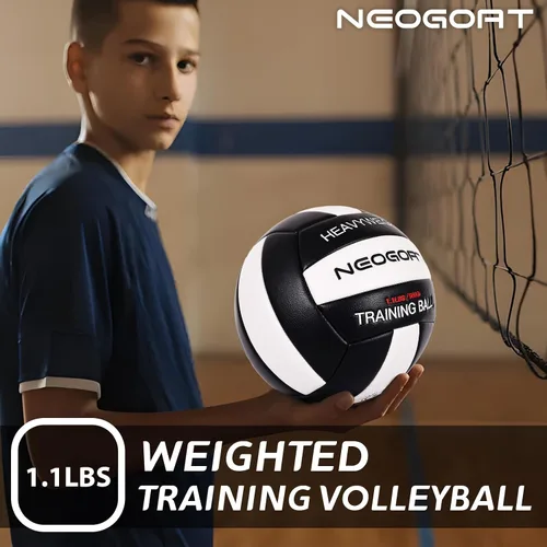 Miniatura 4 de Balón de voleibol pesado de 1.1 libras para colocadores, entrenador de saque, equipo de entrenamiento de voleibol pesado para colocadores, tamaño 5