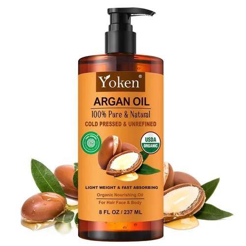 Miniatura 9 de Yoken Aceite de argán para el cabello, aceite de argán puro y natural de Marruecos, aceite de argán para el cabello, cuero cabelludo, cuidado facial