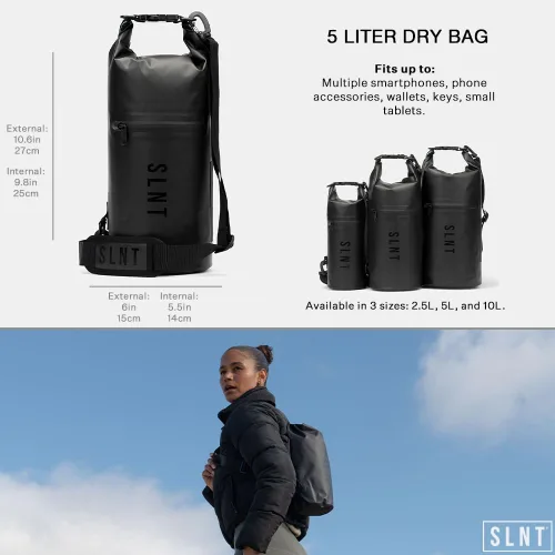 Miniatura 4 de SLNT Bolsa Seca Faraday Impermeable - Mochila de Nailon Impermeable 420D con Bloqueo de Señal - Protege los Dispositivos Electrónicos del Agua