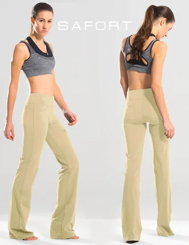 Miniatura 44 de Safort Pantalones de yoga con entrepierna de 28" 30" 32" 34"más amplios en la parte inferior para botas altas, 4 bolsillos, UPF50+