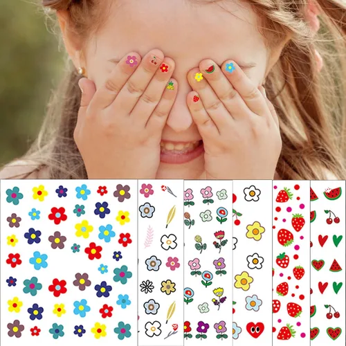 Miniatura 10 de 12 hojas de calcomanías de Navidad para uñas, tiras de esmalte de uñas, autoadhesivas, diseño de Papá Noel, árbol de Navidad, copo de nieve con 2