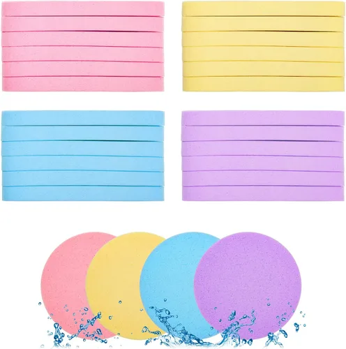 PVA - Esponjas faciales comprimidas faciales para mujeres, esponja de maquillaje profesional Coldairsoap PVA, almohadillas de remoción femenina,