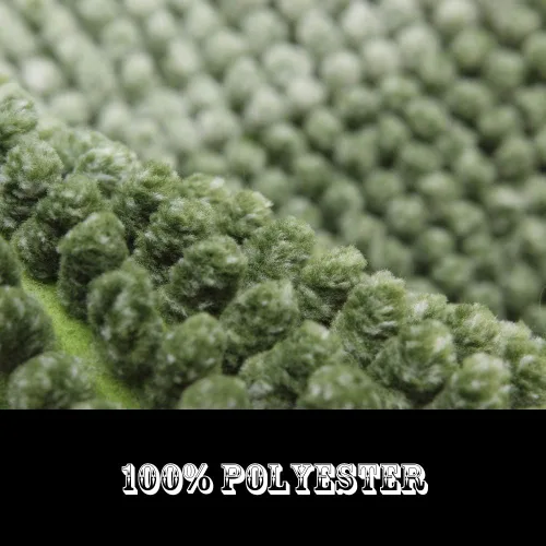 Miniatura 3 de COSY HOMEER Tapete de baño alfombrillas hechas 100 % de poliéster, muy suaves, antideslizantes absorbe el agua especiales para lavar a máquina