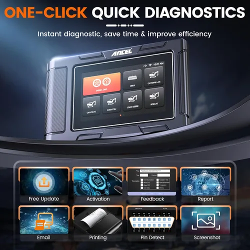 Miniatura 6 de ANCEL HD3600 Herramienta de diagnóstico para equipos pesados con regeneración D-P-F, escáner completo de camiones de alta resistencia, escáner