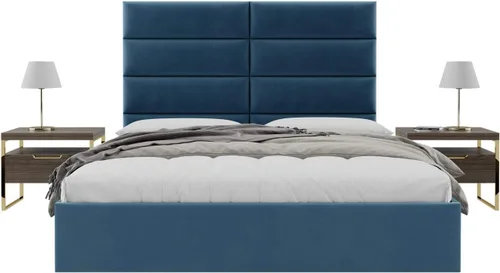 Miniatura 90 de Vänt - Paneles tapizados de cabecera para montar en la pared, diseño Isabelle, 60 x 23 pulgadas, configuración de 4 paneles individuales, Cuero