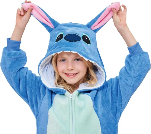 Miniatura 6 de Pijama unisex de una pieza para niños, disfraz de animal para cosplay de Navidad, Halloween