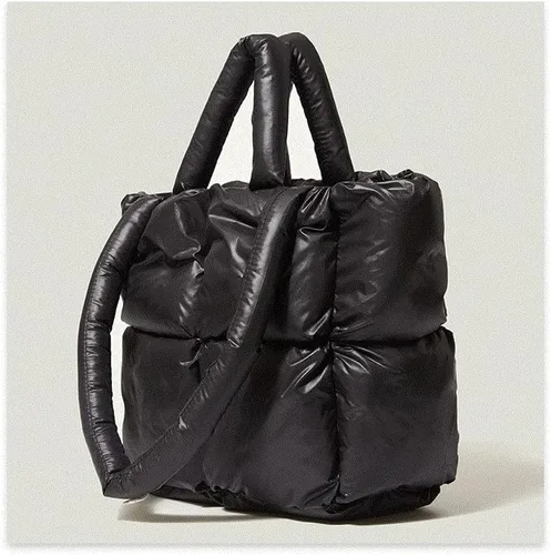 Miniatura 2 de Bolsa de mano acolchada grande para invierno, suave, acolchada, para hombro, de lujo, a la moda, para mujer