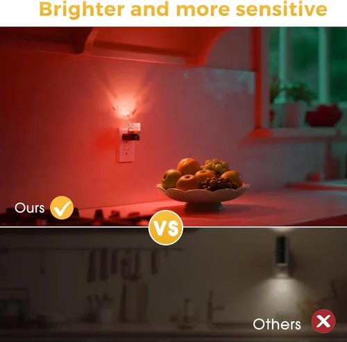 Miniatura 6 de L LOHAS LED - Luces nocturnas enchufables en la pared, temperatura de color ajustable 3000K/4000K/5000K, luz nocturna de burbujas con sensor