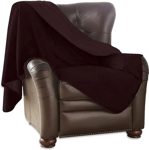 Miniatura 21 de Manta 100 % impermeable, sedosa, suave,para perros, gatos y personas, L Buff/Dove