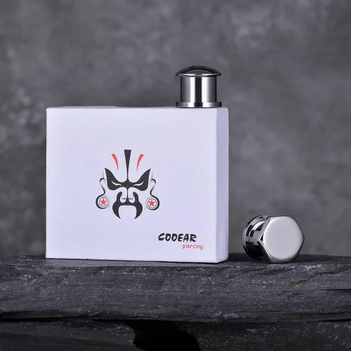 Miniatura 9 de COOEAR Tornillo de plata y tuerca de oreja de acero inoxidable de calibre de oreja de 0.236 in a 0.630 in