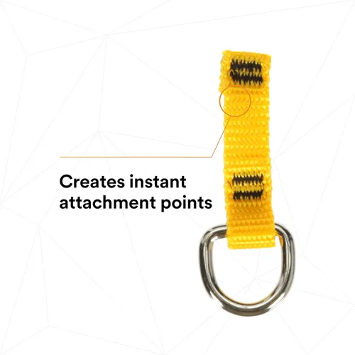 Miniatura 5 de 3M DBI-SALA Protección contra caídas para herramientas, 1500003, punto de fijación con un solo anillo en D, 05 x 225 pulgadas, en un extremo