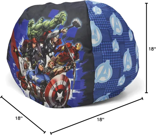 Miniatura 3 de Marvel Avengers - Puf de nailon para niños pequeños, 18 pulgadas