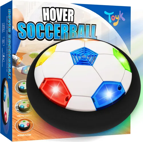 Miniatura 10 de Toyk Juguetes para niños – Pelota de fútbol LED Hover – Pelota de entrenamiento de energía aérea para jugar al fútbol en interiores y exteriores