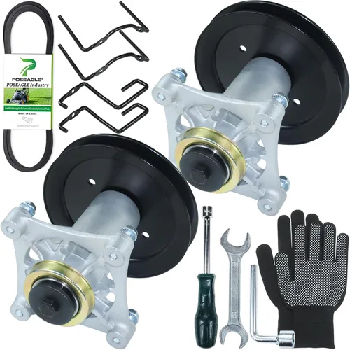 Miniatura 10 de Kit de montaje de husillo 587819701 preengrasado con polea 532199789 que reemplaza Craftsman 587819701 Mandril Assembly Craftsman 42 187292 187281 1