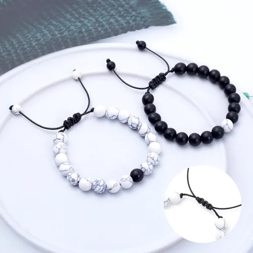 Miniatura 4 de FTCY Pulseras para parejas, para él y ella, regalos a juego, pulseras de joyería