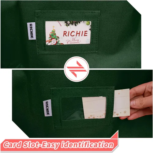 Miniatura 5 de RICHIE Bolsa de almacenamiento para árbol de Navidad de 7.5 pies, se adapta a árboles artificiales de hasta 7 pies, bolsa Oxford 600D para árbol