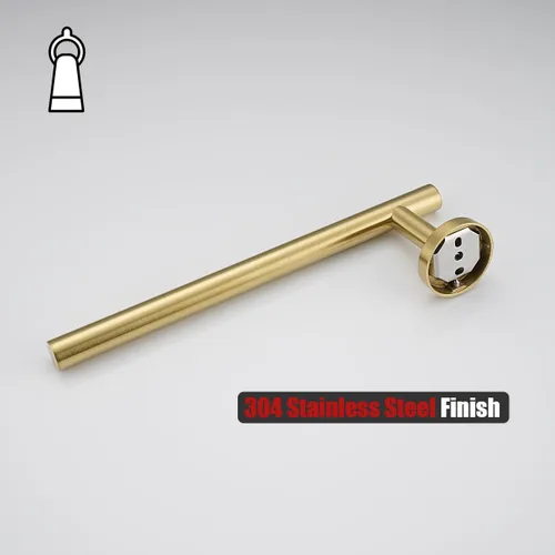 Miniatura 8 de JQK Barra de Toalla de Mano Oro, 10 Pulgadas de Grosor 0.8mm de Acero Inoxidable 304 para Baño, 9 Pulgadas de Longitud Utilizable, Montaje en Pared