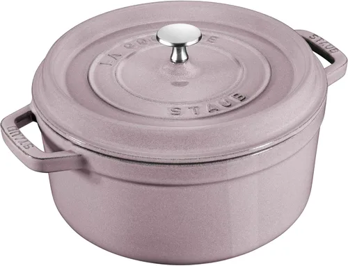 Miniatura 10 de STAUB Horno Holandés de Hierro Fundido 4 Cuartos Redondo, Fabricado en Francia, Sirve para 3-4, Blanco