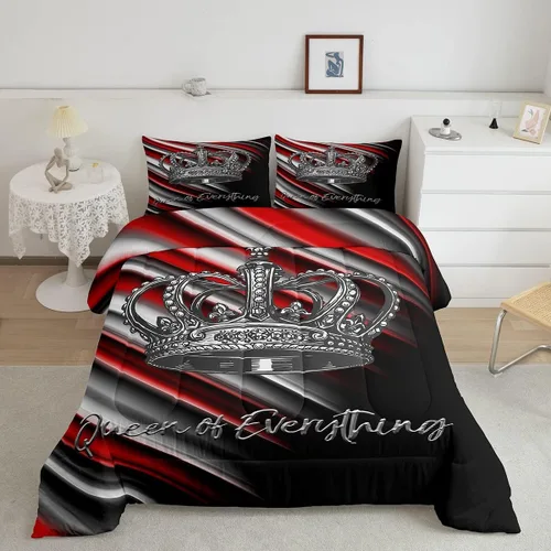 Miniatura 46 de jejeloiu Juego de ropa de cama Queen y King, juego de edredón de panal para niños, niñas, adolescentes, decoración de habitación, edredón Multi 07