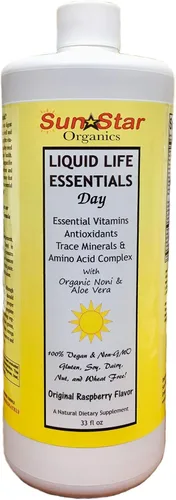Miniatura 2 de Liquid Day Multivitamínico con noni y aloe vera, endulzado con néctar de agave, 33 onzas líquidas – Vitaminas esenciales A, B, C, E y D