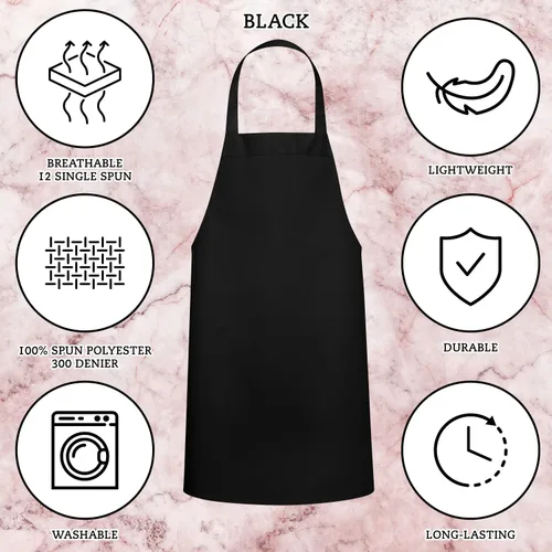Miniatura 3 de GREEN LIFESTYLE Paquete de 12 delantales profesionales de chef – Delantales para asar para hombres, delantales impermeables de cocina para barbacoa