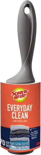 Scotch-Brite Everyday Clean - Rodillo de pelusa para pelo de mascotas, ropa, muebles y más, 1 rodillo de pelusas, 70 hojas en total, removedor de