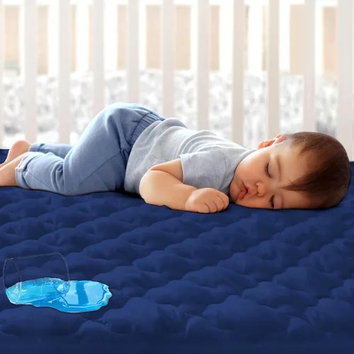 Miniatura 13 de Juego de sábanas protectoras de colchón ajustables impermeables Pack and Play, compatible con Graco Pack n Play & Dream On Me & Pamo Babe, para Nube