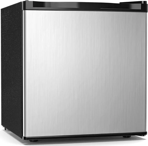 Miniatura 9 de Antarctic Star 1.7 pies cúbicos refrigerador compacto con congelador, termostato ajustable, estante de vidrio extraíble, mini refrigerador de una