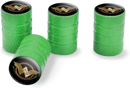 Miniatura 14 de GRAPHICS & MORE Wonder Woman Movie Golden Lasso Logo Tire Rim Wheel Aluminio Valve Stem Caps